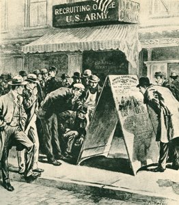 ABD Ordusu İşe Alım Ofisi önünde kalabalık